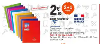 E.Leclerc Cahier "koverbook" offre
