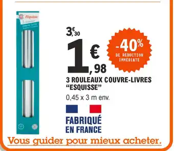 3 Rouleaux couvre-livres "esquisse"