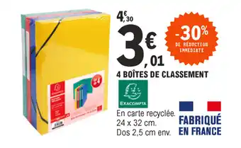 4 Boîtes de classement