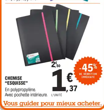 E.Leclerc Chemise "esquisse" offre