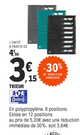 E.Leclerc Trieur offre