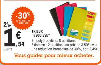 E.Leclerc Trieur "esquisse" offre