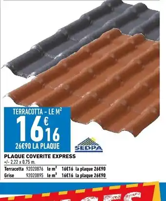 Brico Cash Plaque coverite express offre