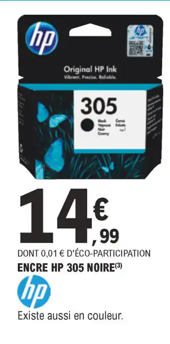 E.Leclerc Encre HP 305 noire offre