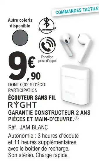 E.Leclerc Écouteur sans fil offre