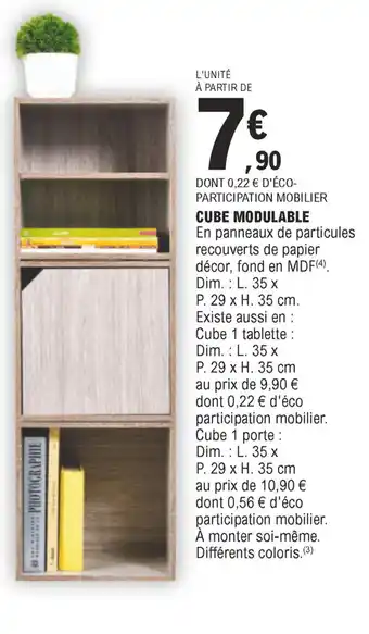 E.Leclerc Cube modulable offre