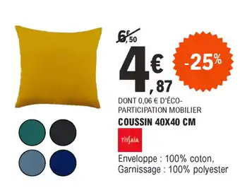 E.Leclerc Coussin 40x40 cm offre