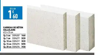 Carreau de beton cellulaire