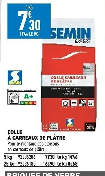 Brico Cash Colle a carreaux de platre offre