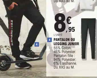 Pantalon ou legging junior