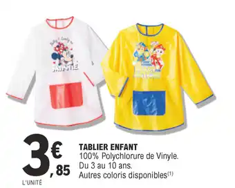 E.Leclerc Tablier enfant offre