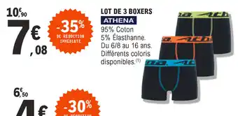 E.Leclerc Lot de 3 boxers offre