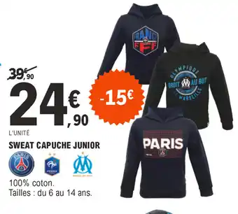 E.Leclerc Sweat capuche junior offre