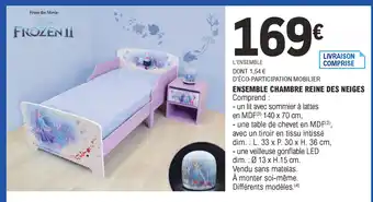 E.Leclerc Ensemble chambre reine des neiges offre