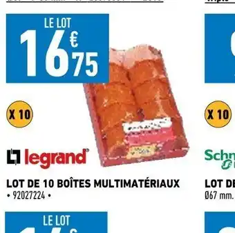Brico Cash Lot de 10 boites multimateriaux offre