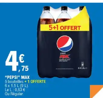 E.Leclerc Pepsi Max offre