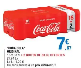 E.Leclerc Coca-Cola Origina; offre
