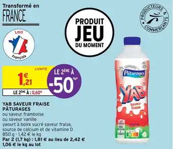Intermarché Hyper Yab Saveur Fraise Pâturages offre