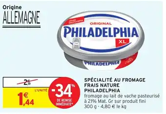 Intermarché Hyper Spécialité Au Fromage Frais Nature offre