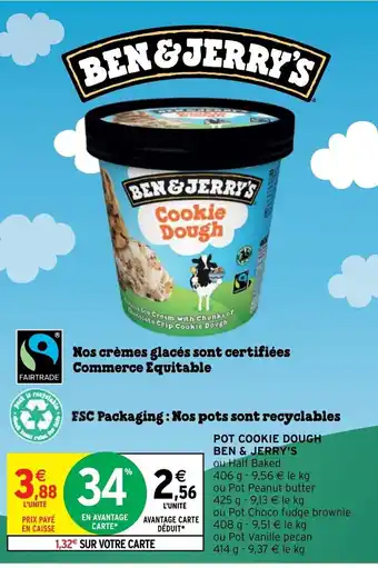 Intermarché Hyper Pot Cookie Dough Ben & Jerry's offre