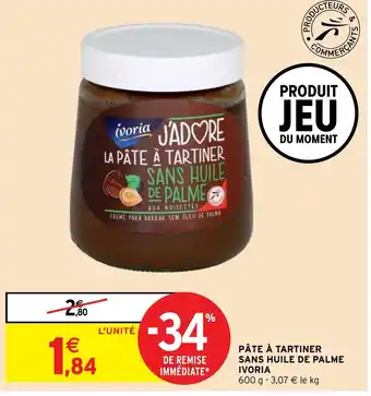 Intermarché Hyper Pâte à Tartiner Sans Huile De Palme Ivoria offre