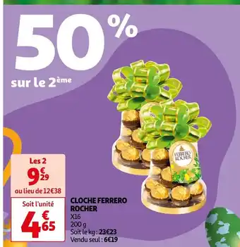Auchan Supermarché Cloche Ferrero Rocher offre