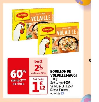 Auchan Supermarché Bouillon De Volaille Maggi offre