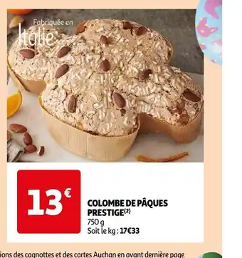 Auchan Supermarché Colombe De Paques Prestige offre