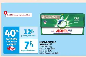 Lessive Capsule Ariel Pods
