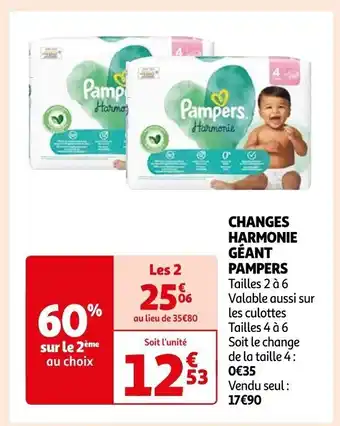 Changes Harmonie Géant Pampers