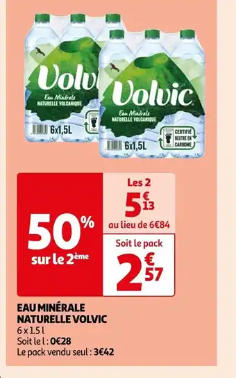 Auchan Supermarché Eau Minérale Naturelle Volvic offre