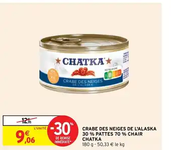 Crabe Des Neignes De l'Alaska 30% Pattes 70% Chair