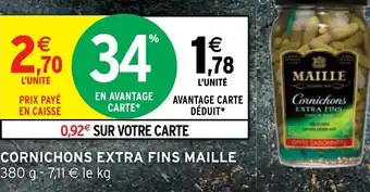 Intermarché Hyper Cornichons Extra Fins Maille offre