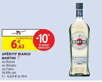 Intermarché Hyper Apéritif Bianco Martini offre