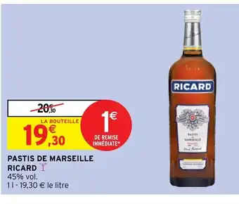 Intermarché Hyper Pastis De Marseille Ricard offre