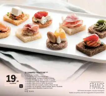 E.Leclerc 32 canapés traiteur offre