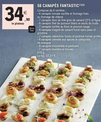 E.Leclerc 58 canapés fantastic offre