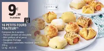 E.Leclerc 16 petits fours traiteur offre