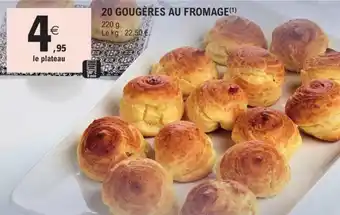 E.Leclerc 20 gougères au fromage offre