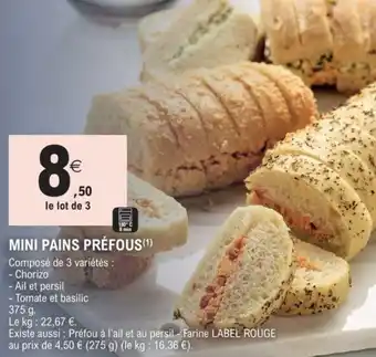 Mini pains préfous