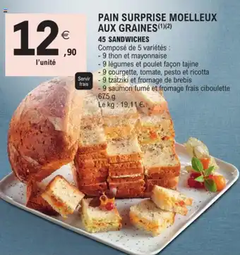 E.Leclerc Pain surprise moelleux aux graines offre