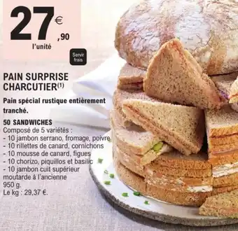E.Leclerc Pain surprise charcutier offre