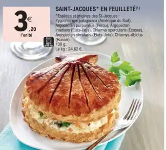 Saint-jacques en feuilleté