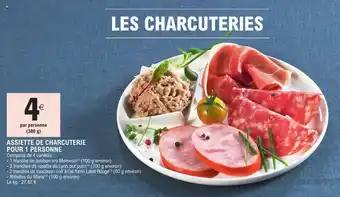 E.Leclerc Assiette de charcuterie pour 1 personne offre