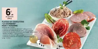 E.Leclerc Plateau de charcuterie "le gourmand" pour 1 personne offre