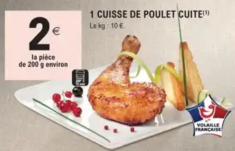 1 cuisse de poulet cuite