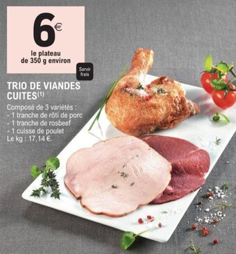 E.Leclerc Trio de viandes cuites offre