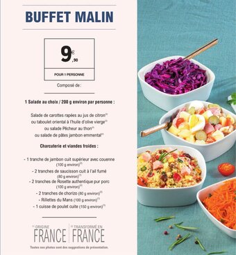 E.Leclerc 1 salade au choix / 200 g environ par personne offre