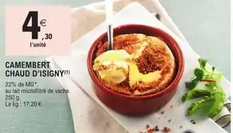Camembert chaud d'isigny