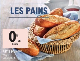 E.Leclerc Petit pain offre